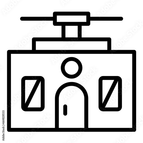 Cable Car Icon Style
