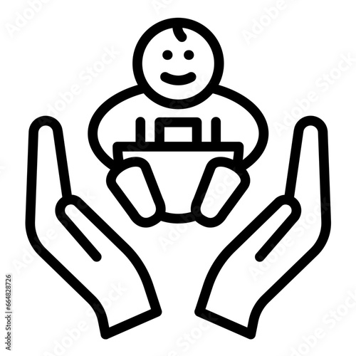 Child Care Icon Style