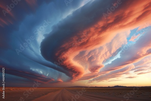 Breathtaking sky formations. Generative AI © Leila