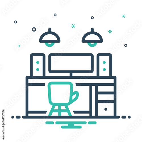 Mix icon for desk
