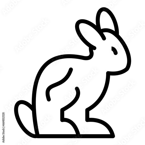 Rabbit Vet Icon Style