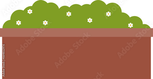 Wall Fence With Grass