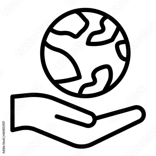 Save the Planet Icon Style