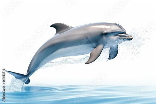 Graceful Dolphin Leaping Out Of The Water