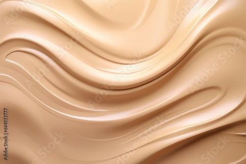 Golden Beige Cosmetic Texture Creates An Elegant Makeup Background