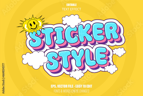Retro y2k editable text effect 