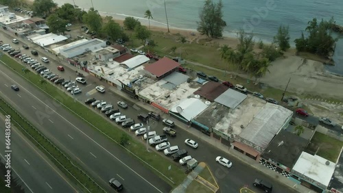 kioskos de luquillo aerial drone footage fortuna beach puerto rico 4k24 photo
