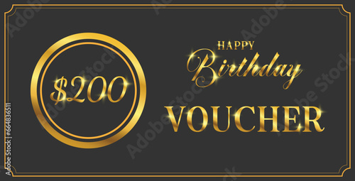 Luxury birthday voucher