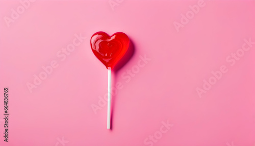strawberry heart shape candy in the pink background.