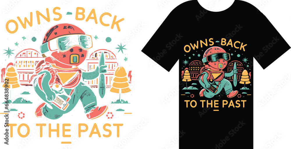 vintage-inspired t-shirt design that pays homage to the past, showcasing a nostalgic aesthetic