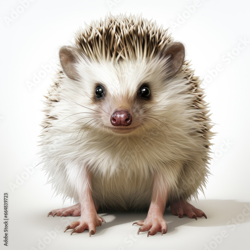 watercolor Hedgehog clipart, Generative Ai photo