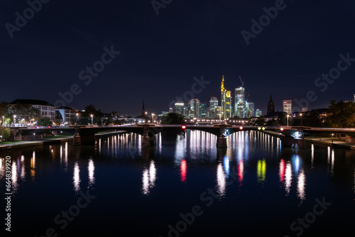 Skyline Frankfurts im Oktober 2023