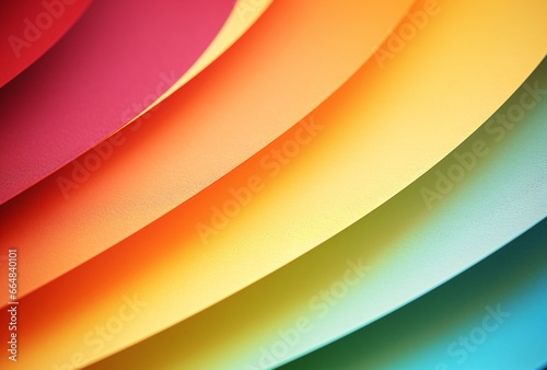 Rainbow-Colored Paper on a Bright Surface