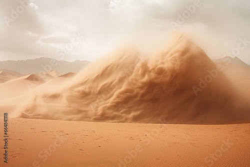 Destructive Sandstorm In The Desert