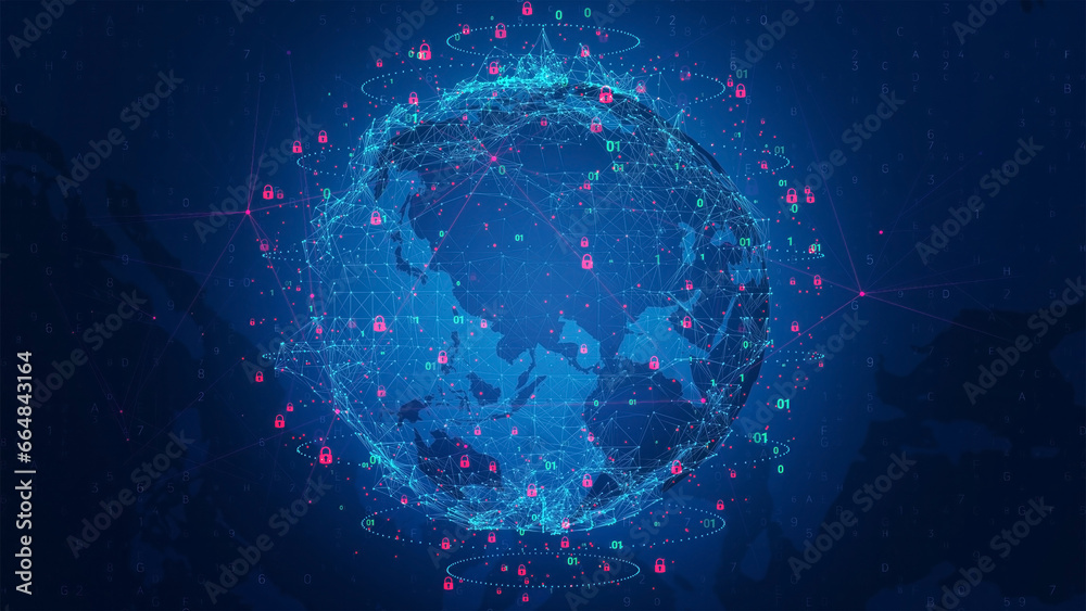 Red key network of digital business global security system Red key network of digital business global security system