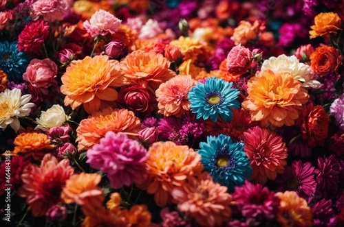 Colorful autumn chrysanthemum flowers as a background.