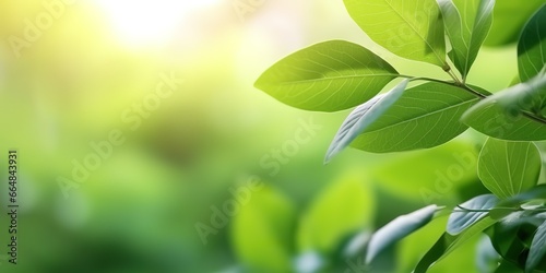 green foliage background with blur effect. generative AI