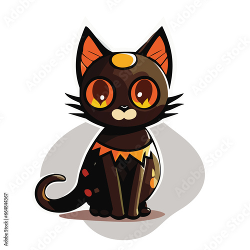 black cat with bow
