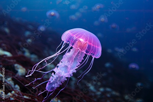 Mauve stinger purple jellyfish. © MdKamrul