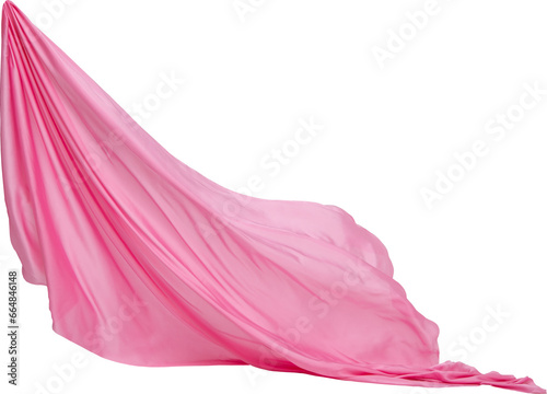 pink silk fabric scarf isolated on white background png 