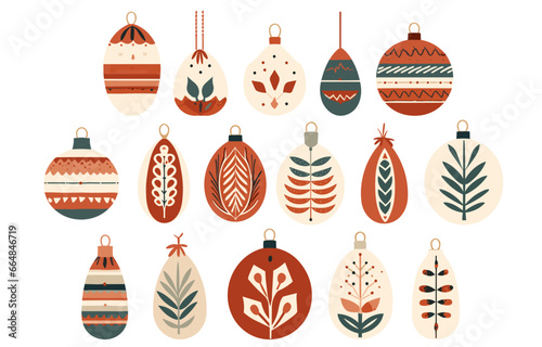Merry Christmas Boho, Bohemian collection in Scandinavian style.