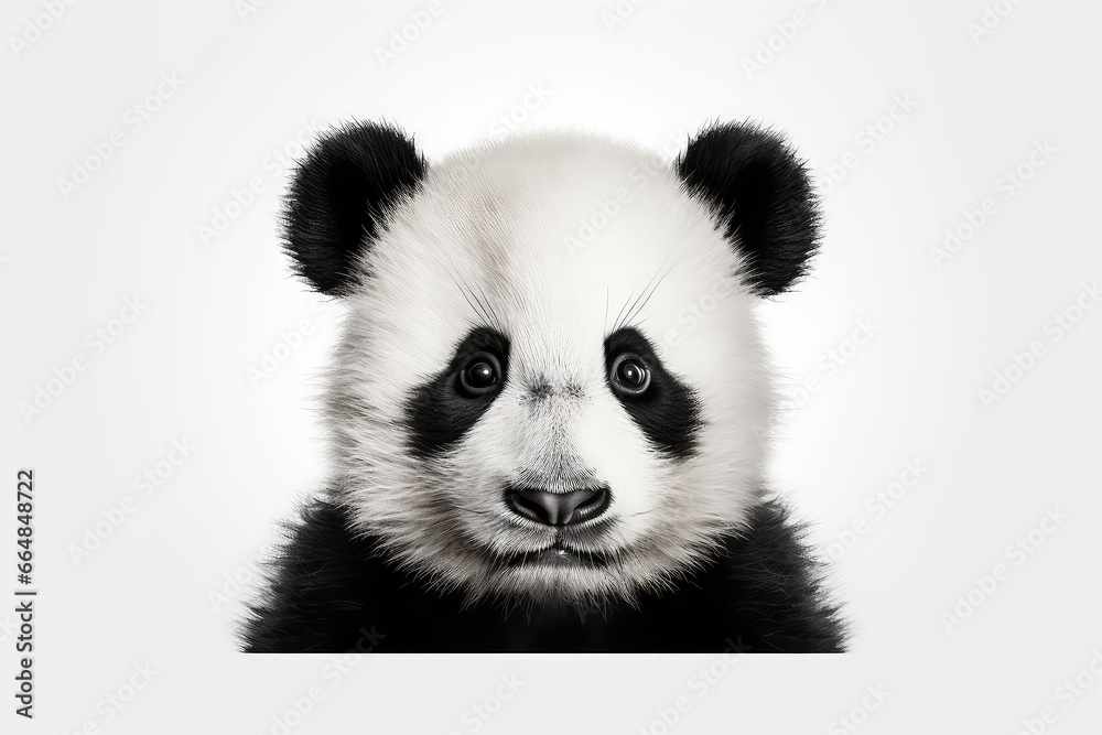 Closeup Image Of Baby Pandas Face Closeup Image Of Baby Pandas Face