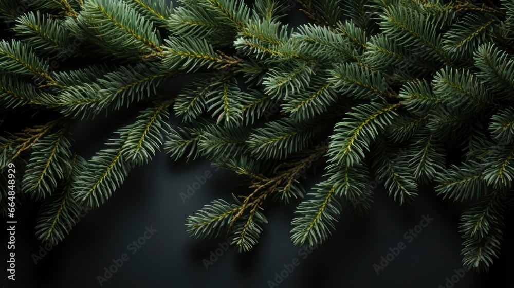 Realistic Christmas Tree Branches Background, Merry Christmas Background , Hd Background