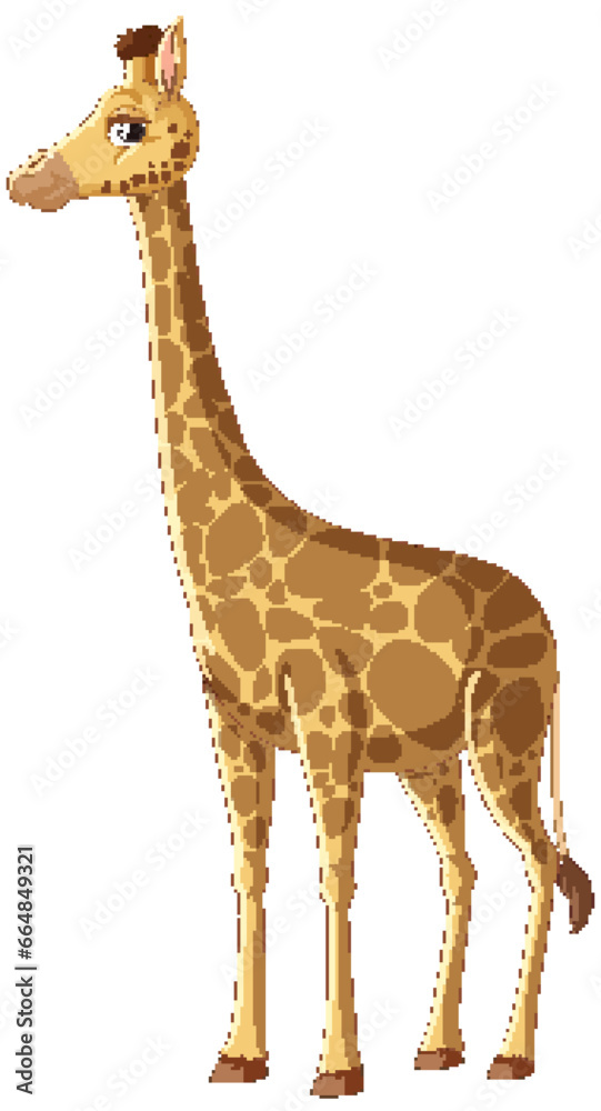 Giraffe Cartoon Character: Fun and Playful Illustration Giraffe Cartoon Character: Fun and Playful Illustration