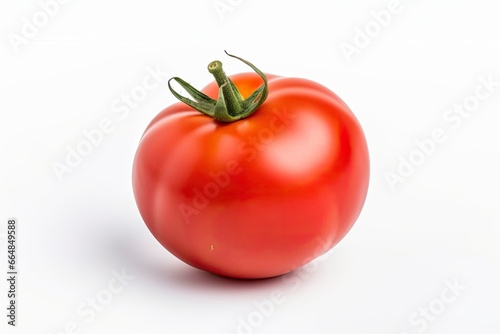 Tomato isolated on white background.