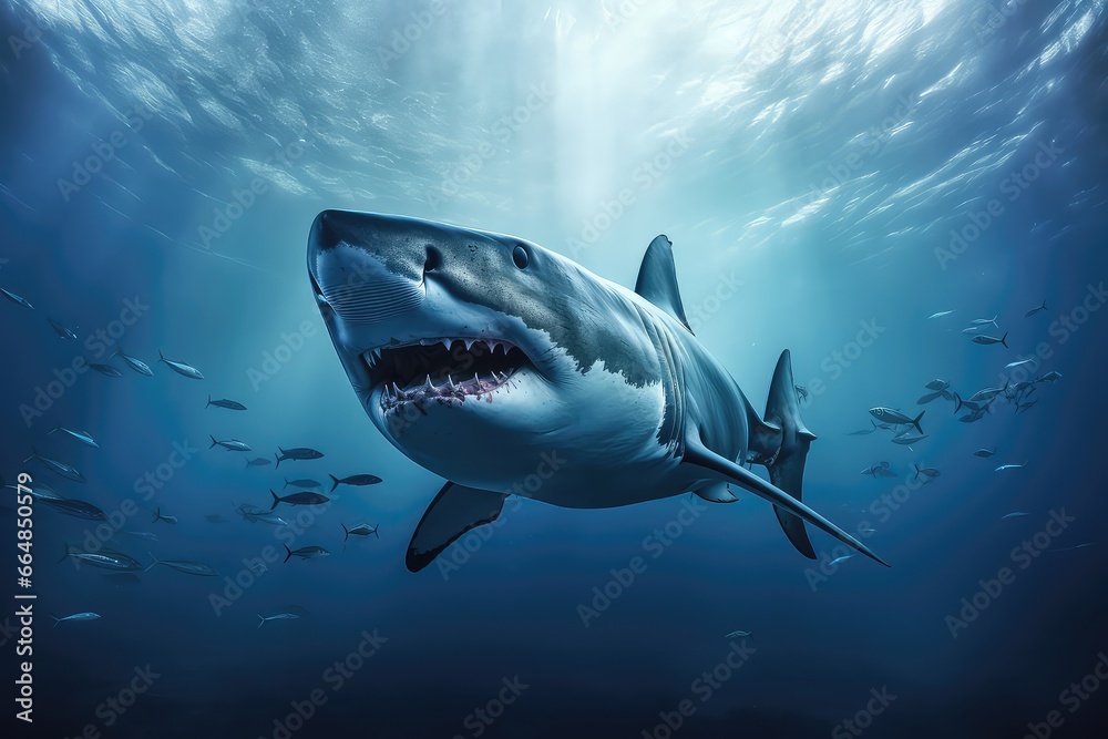 Fototapeta premium A Great White Shark