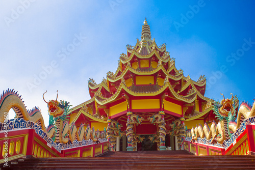 Beautiful Chinese temple background concept abstract, religion, belief