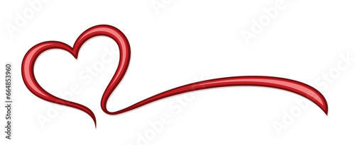 Symbol of the stylized red heart.