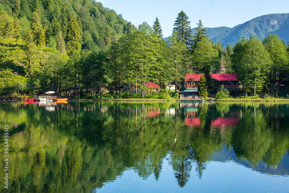 Obraz premium Borcka Black Lake is in Artvin city. - Image