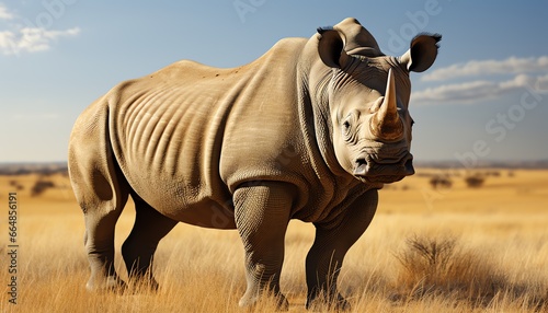 rhino in the wild