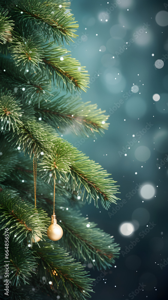 Christmas green spruce tree. AI generated image. Christmas green spruce tree. AI generated image.