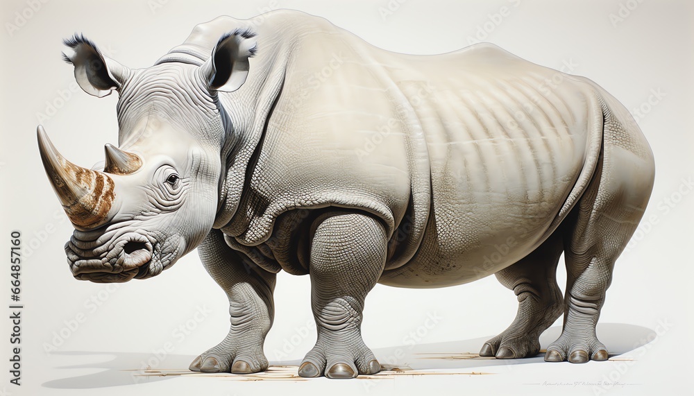 Fototapeta premium rhino in the wild