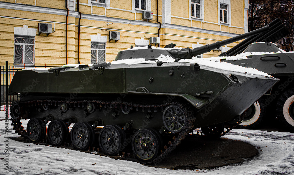 Fototapeta premium airborne infantry fighting vehicles