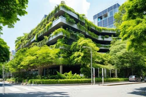 Office building with green environment.