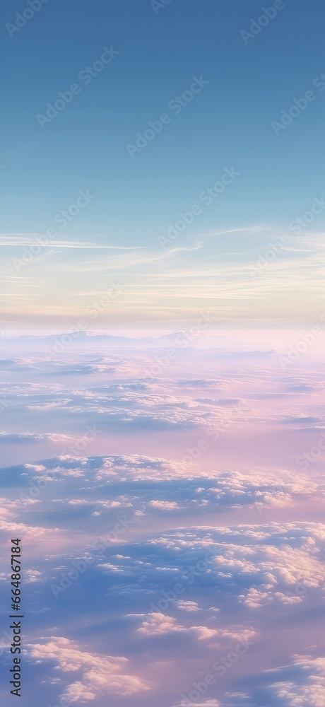 An Airplane Flying Over The Clouds