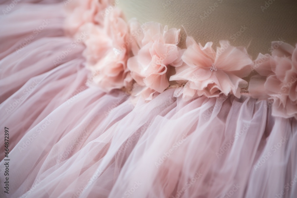 detail of a ballet costumes tulle skirt detail of a ballet costumes tulle skirt