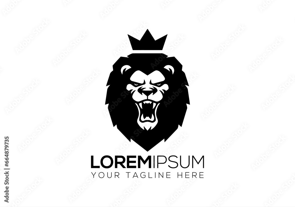 Obraz premium lions, lion head logo, lion head, lion logos, beast, animal logo, zoo, park, safari, bravo, logos, top lions