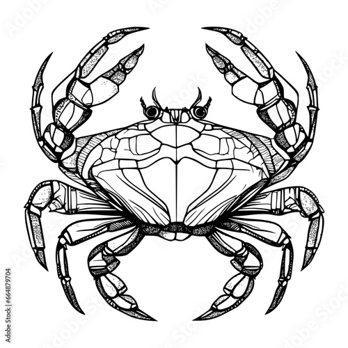 crab vector silhouette