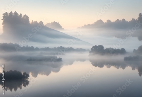 misty morning on the lake © emdadul