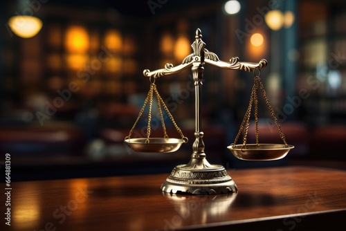 Judicial scales are on the table