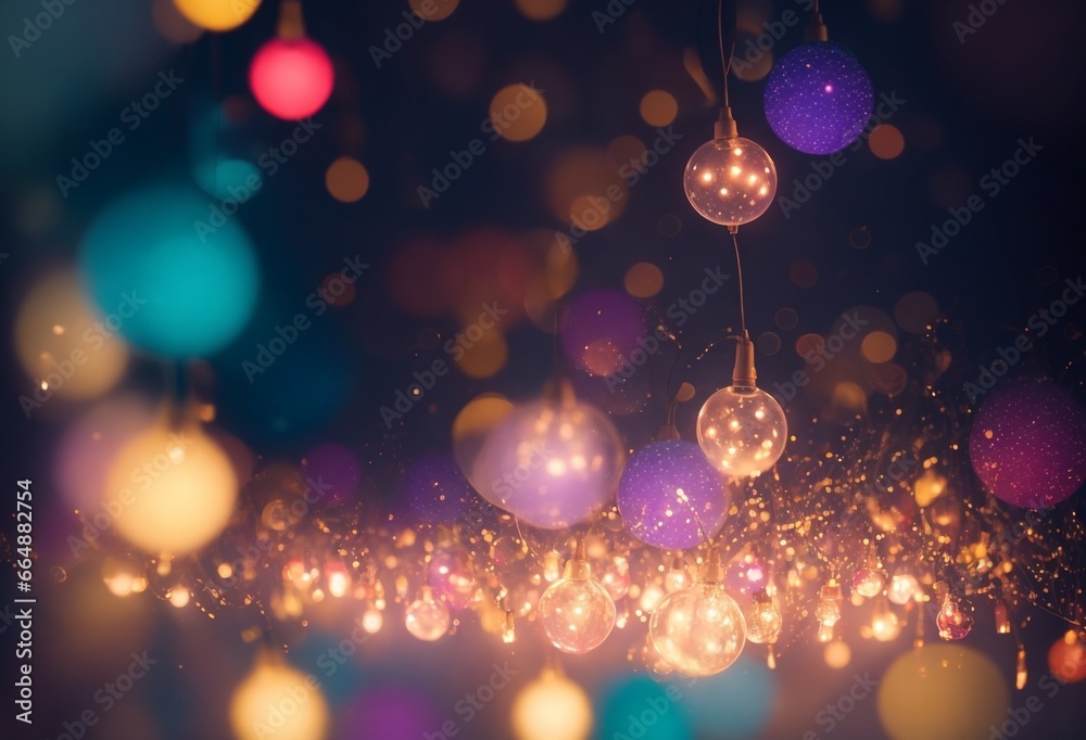 Christmas background with lights