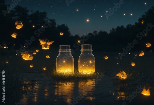 lantern in the night city