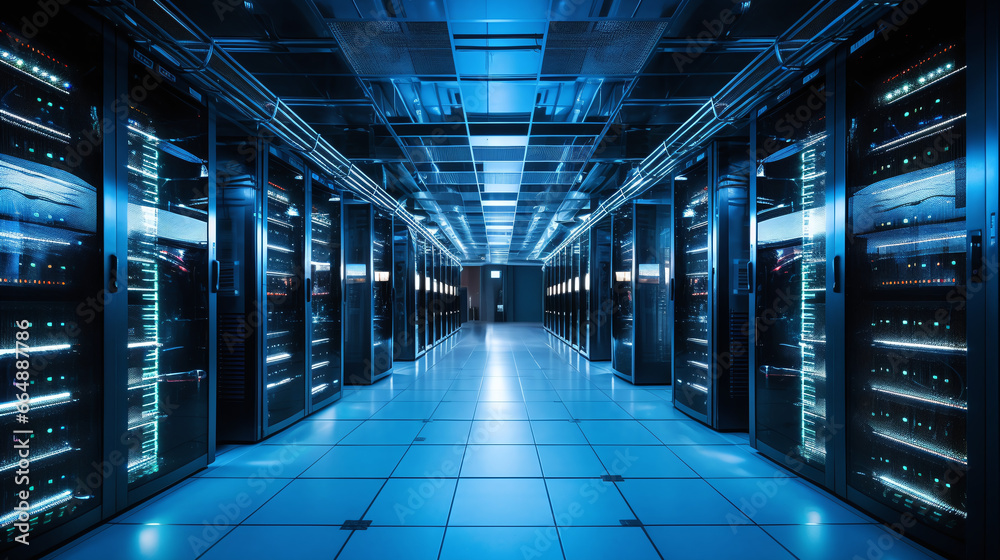 server racks in a data centre server racks in a data centre
