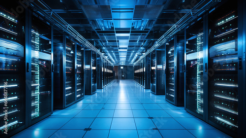 server racks in a data centre