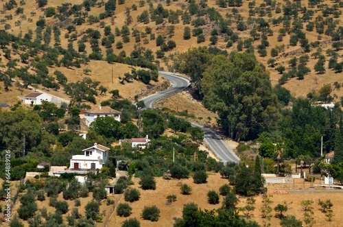 Paisaje de la Sierra de las Nieves desde Tolox, provincia de Málaga photo