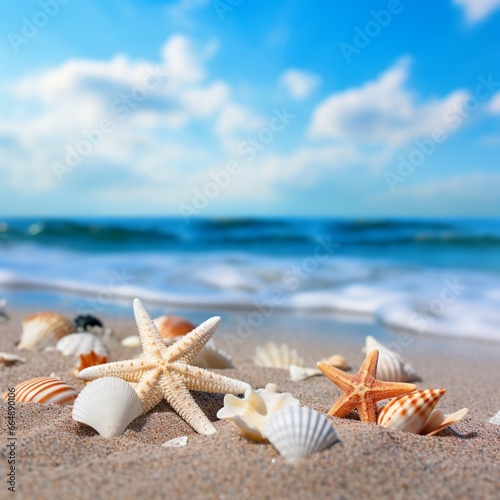 shells on the beach generated by AI